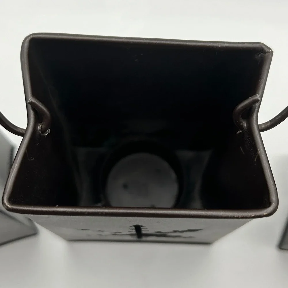 Vintage Eddie Bauer Illuminary Bag Snowflake Tea Light‎ Candle Holder Set of 3